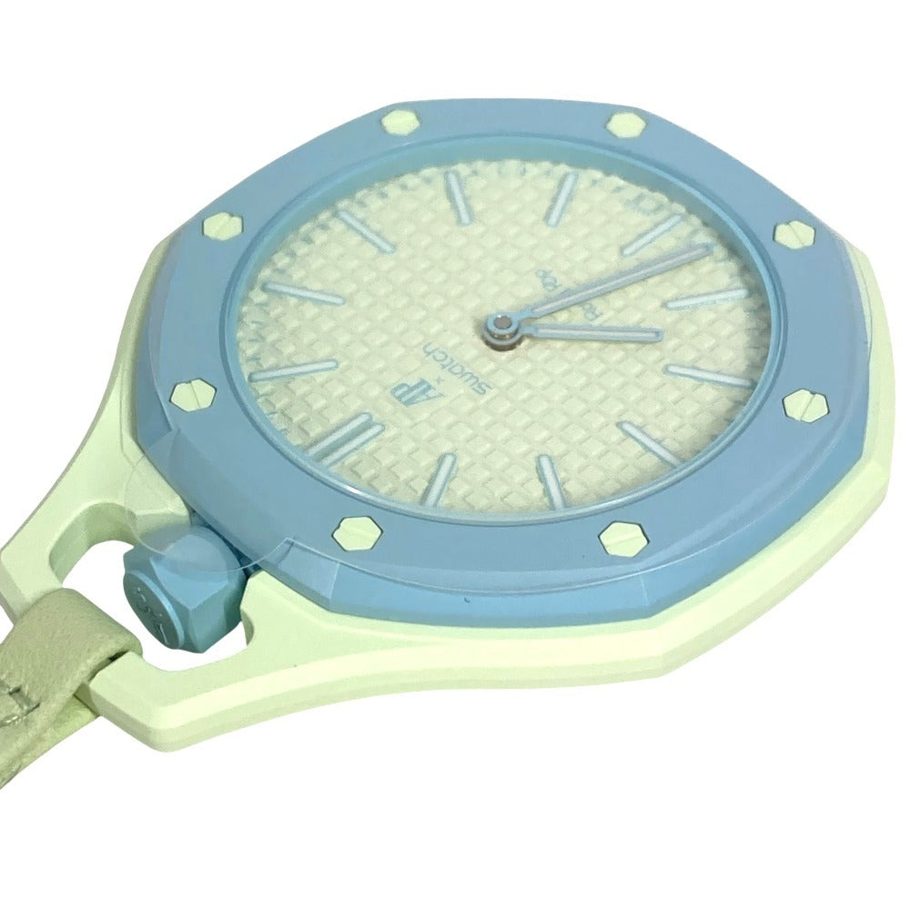 Swatch SSX03L101N Audemars Piguet Swatch x Audemars Piguet Royal Pop Otto Rosso Hand Winding Pocket watch ceramic / Leather Light green Green Used