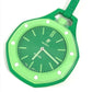 Swatch SSX03G100N Audemars Piguet Swatch x Audemars Piguet Royal Pop Pocket Watch Hand Winding Clock Charm Pocket watch ceramic / Leather Green Eight Green Used