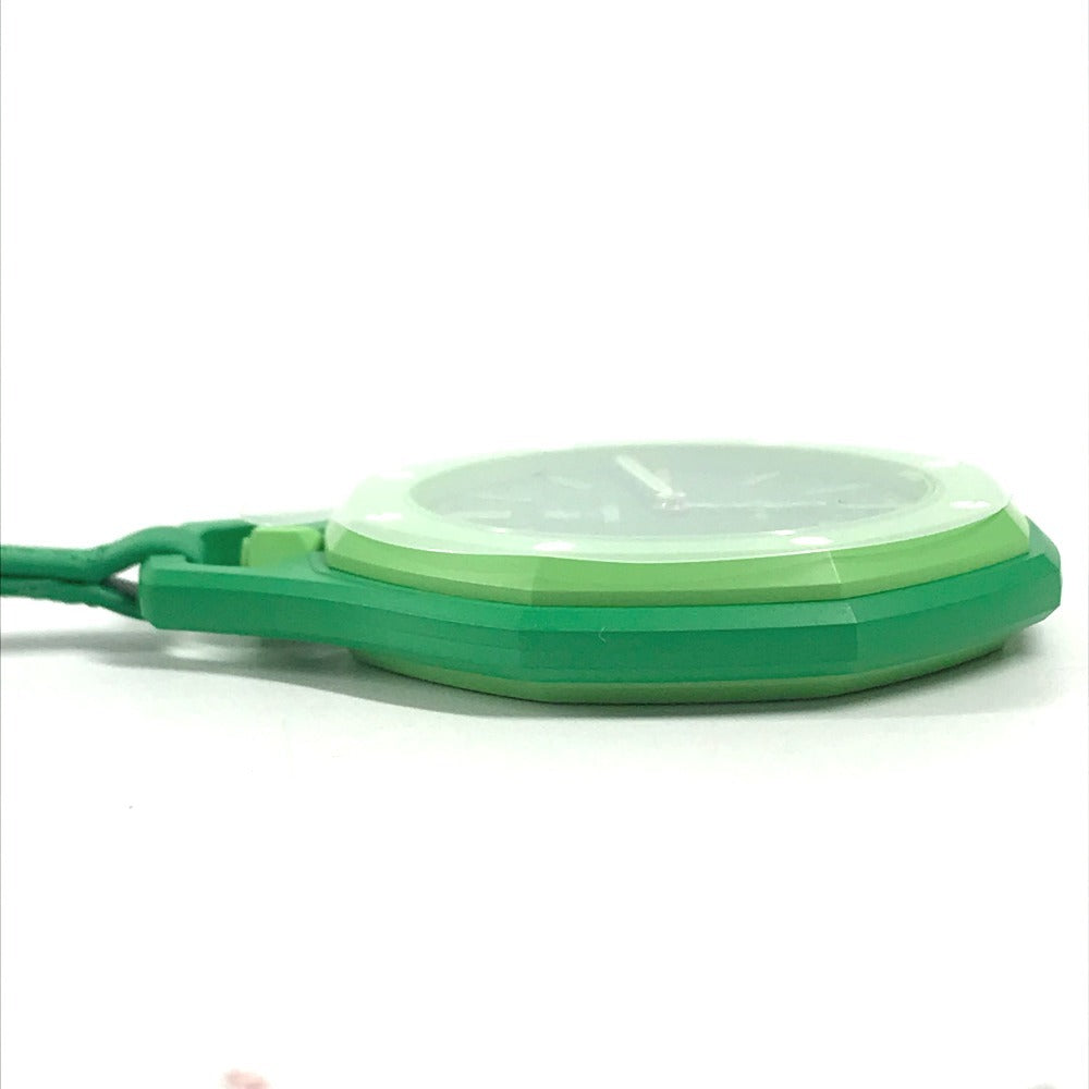 Swatch SSX03G100N Audemars Piguet Swatch x Audemars Piguet Royal Pop Pocket Watch Hand Winding Clock Charm Pocket watch ceramic / Leather Green Eight Green Used