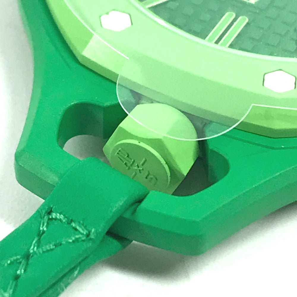 Swatch SSX03G100N Audemars Piguet Swatch x Audemars Piguet Royal Pop Pocket Watch Hand Winding Clock Charm Pocket watch ceramic / Leather Green Eight Green Used