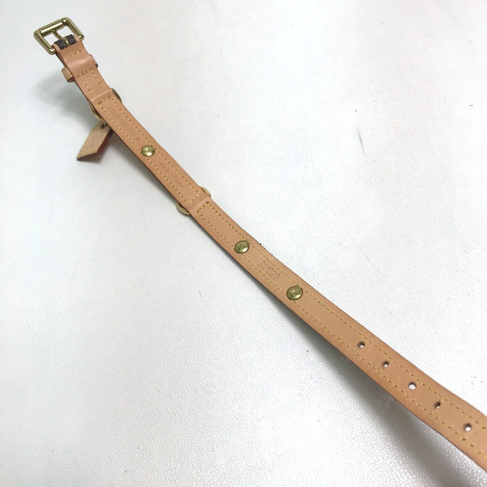 LOUIS VUITTON M58072 Monogram Collier Baxter PM Small Dog Collar, Monogram Canvas, Brown, Women's