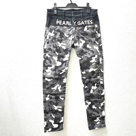 PEARLY GATES カモフラ ロングパンツ パンツ コットン メンズ グレー