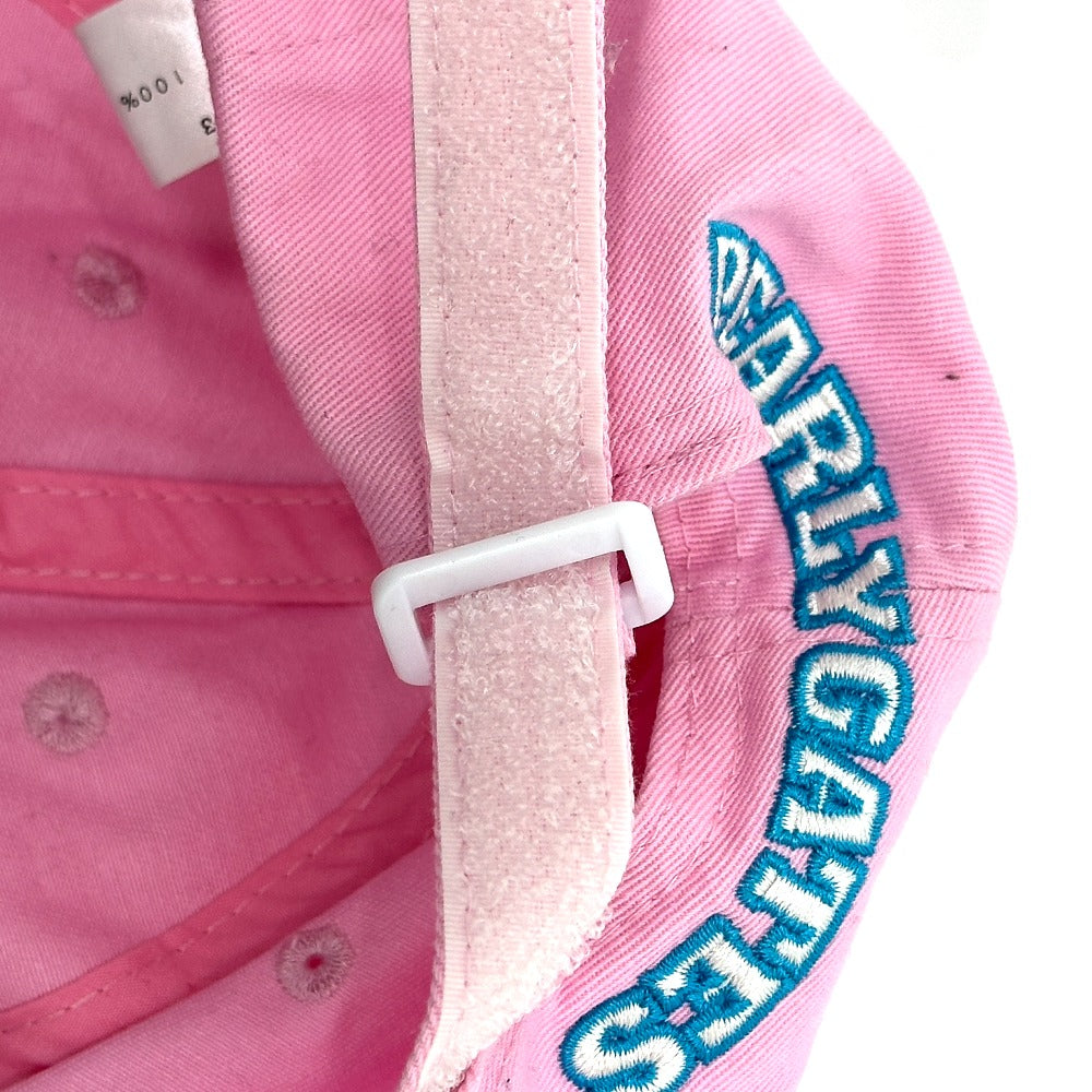 PEARLY GATES Logo embroidery Apparel Golf Wear cap cotton pink Used