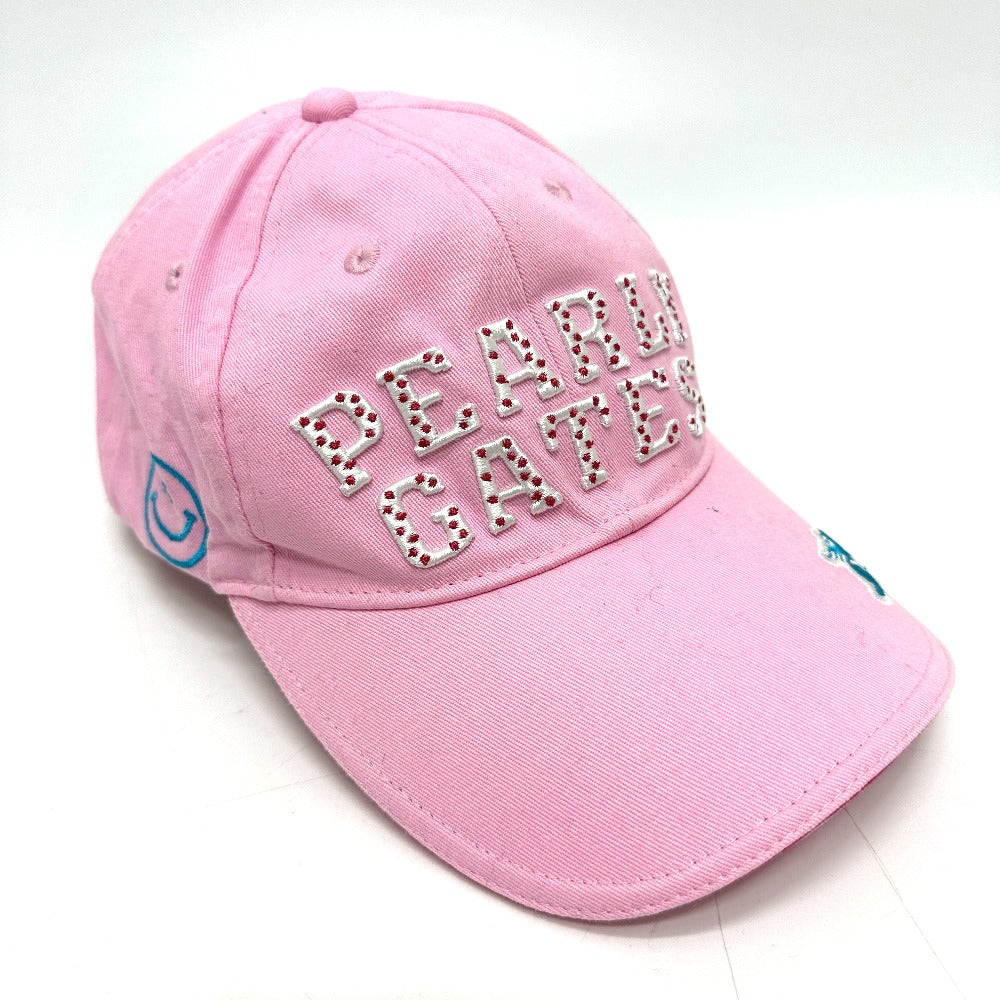 PEARLY GATES Logo embroidery Apparel Golf Wear cap cotton pink Used