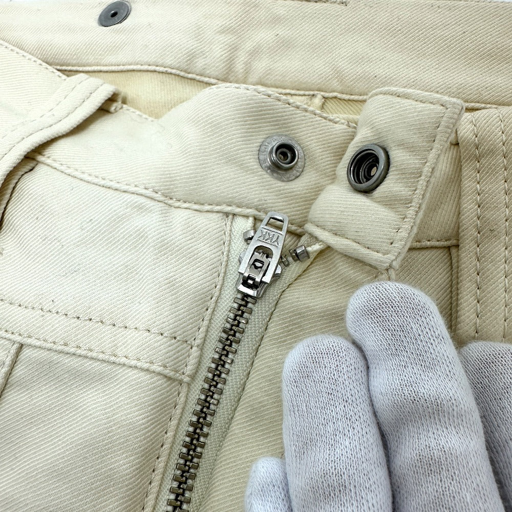 PEARLY GATES Logo embroidery Apparel, Golf Wear, Stretch Pants cotton Cream White White Used