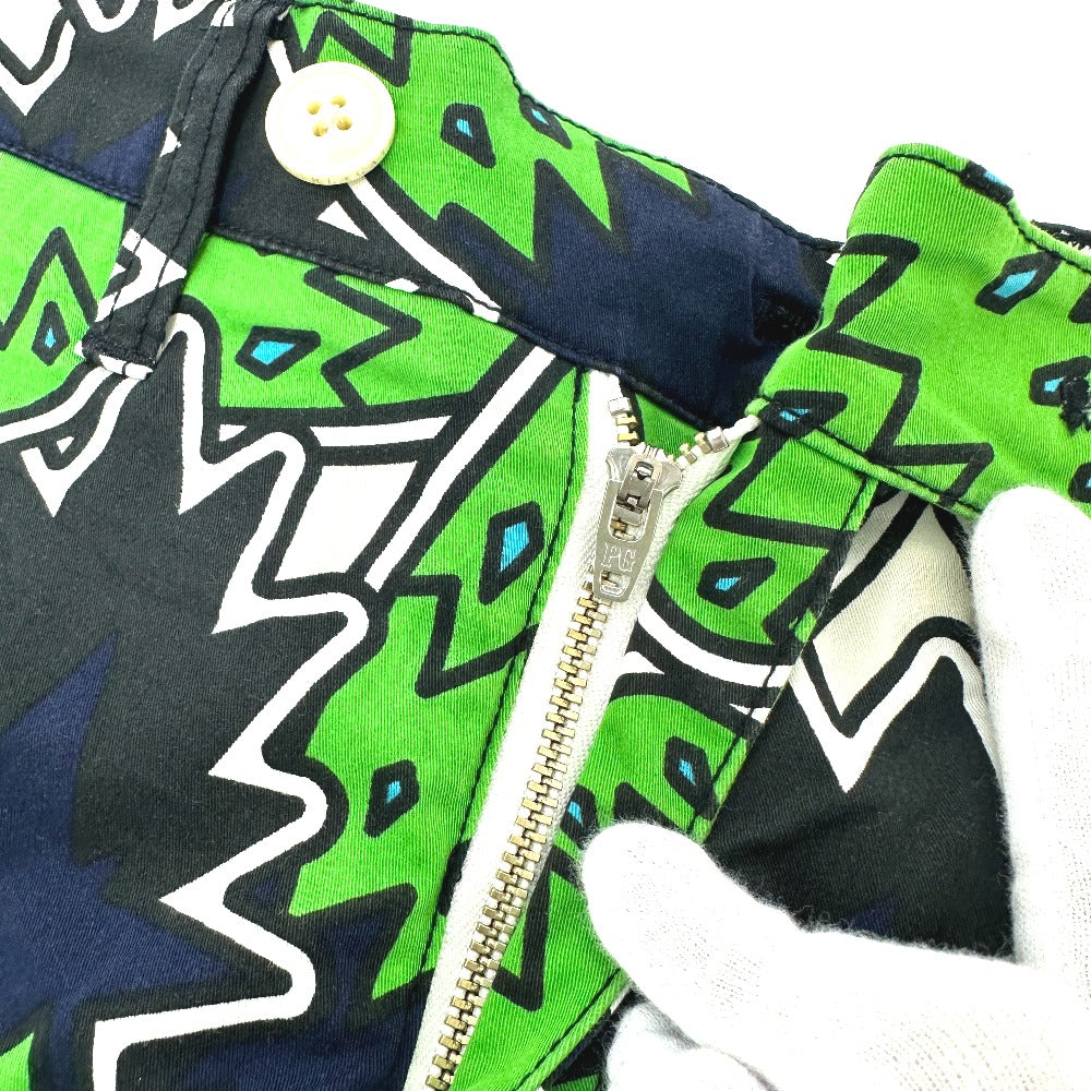 PEARLY GATES Botanical pattern Apparel, golf wear, polo shirt, shorts setup cotton Green Used