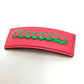 HERMES Braided Glen Hair Accessory Barrette Leather Women's Pink