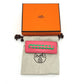 HERMES Braided Glen Hair Accessory Barrette Leather Women's Pink
