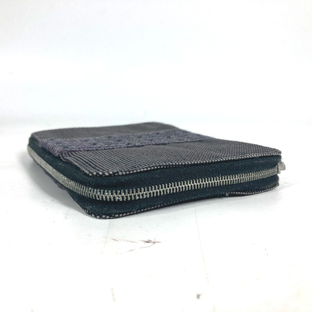 HERMES エールライン システム手帳 ステーショナリー ラウンドファスナー 手帳カバー キャンバス ユニセックス グレー