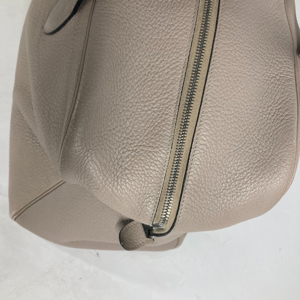 HERMES ヴィクトリア 43 ショルダーバッグ カバン 肩掛け ボストンバッグ トリヨンクレマンス ユニセックス ベージュ