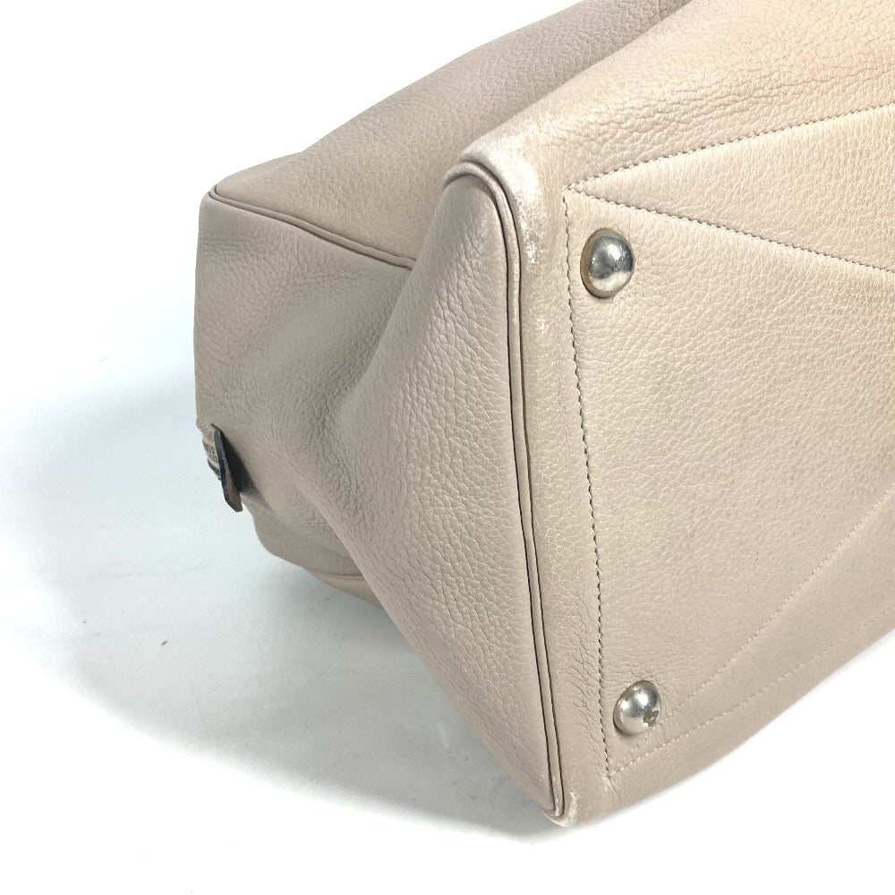 HERMES ヴィクトリア 43 ショルダーバッグ カバン 肩掛け ボストンバッグ トリヨンクレマンス ユニセックス ベージュ