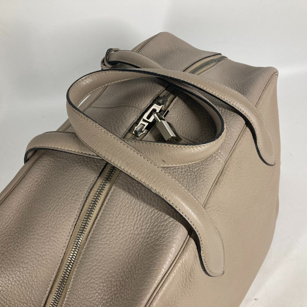 HERMES ヴィクトリア 43 ショルダーバッグ カバン 肩掛け ボストンバッグ トリヨンクレマンス ユニセックス ベージュ