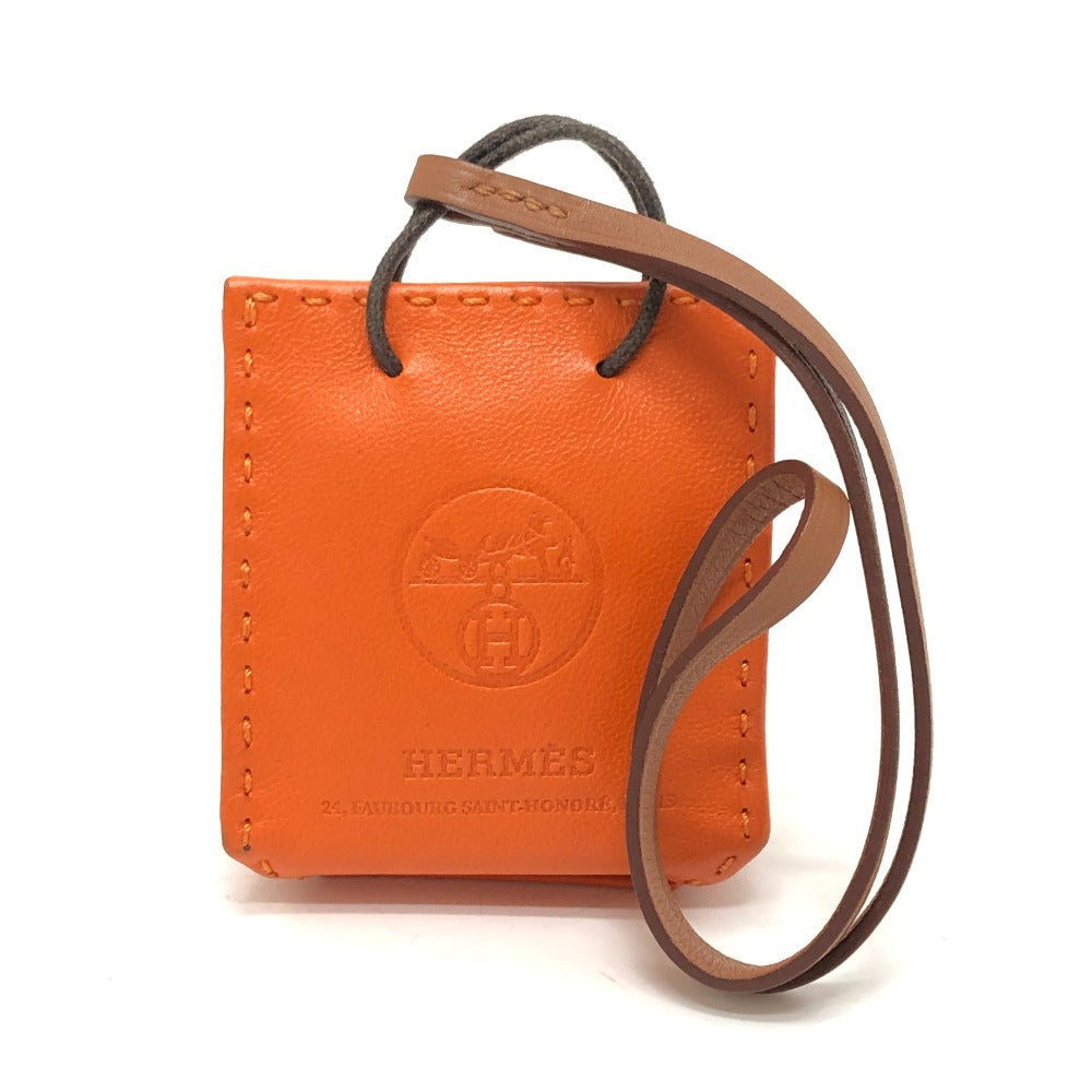 HERMES サックオランジュ チャーム バックチャーム 小物 バッグチャーム アニョーミロ レディース フーオレンジ オレンジ
