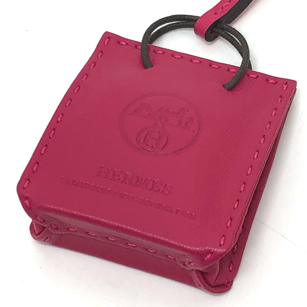 HERMES Sac Orange Bag Charm by Anjo Miro, Women's, Rose Mexico, Purple