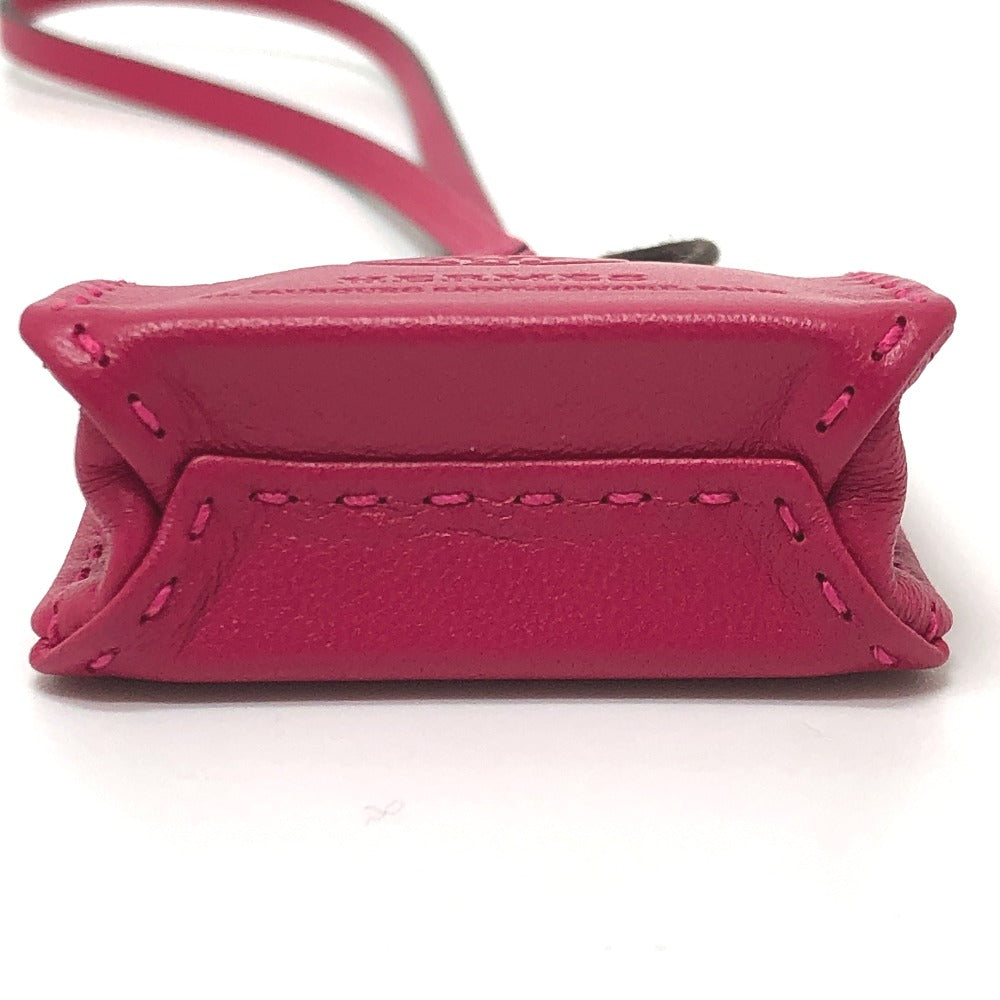 HERMES Sac Orange Bag Charm by Anjo Miro, Women's, Rose Mexico, Purple