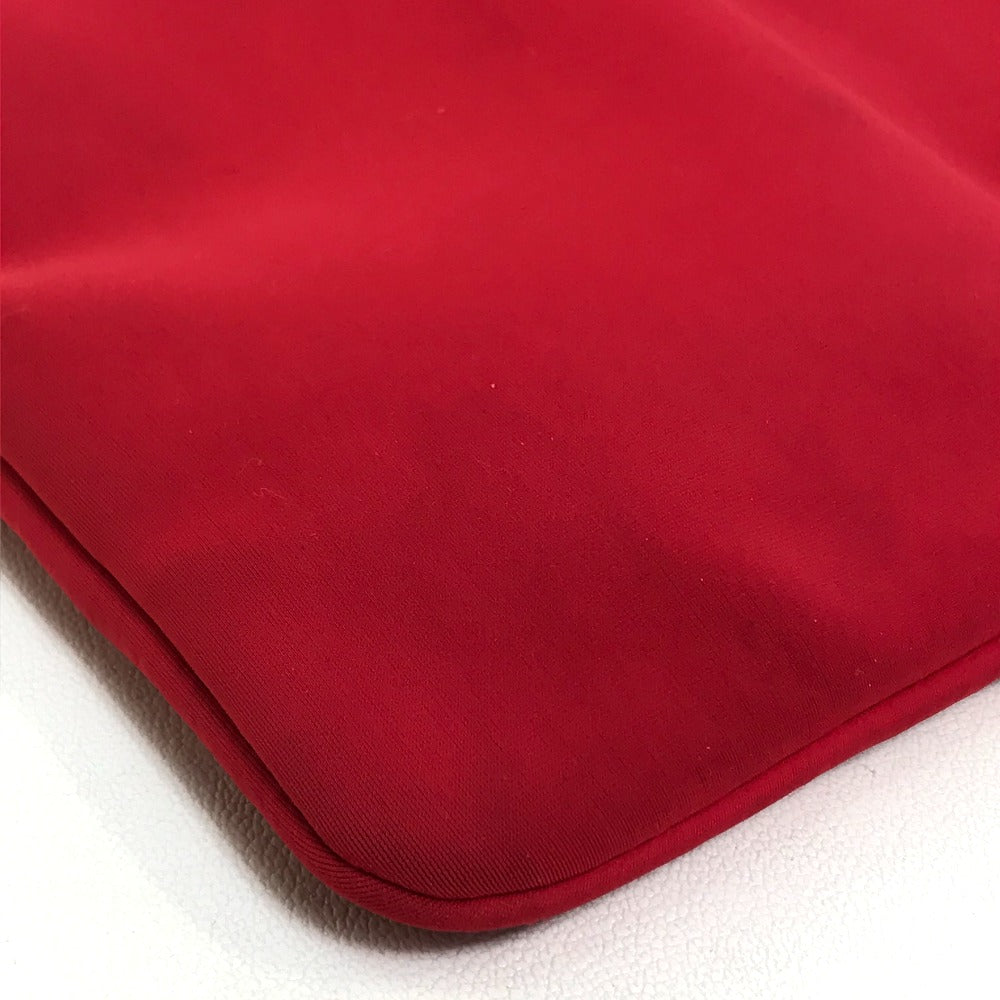 HERMES Neoban Truth Flat MM Clutch Bag/Pouch, Polyamide, Women's, Red