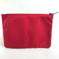 HERMES Neoban Truth Flat MM Clutch Bag/Pouch, Polyamide, Women's, Red