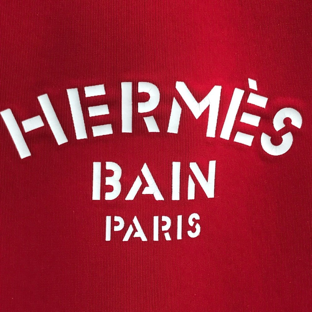 HERMES Neoban Truth Flat MM Clutch Bag/Pouch, Polyamide, Women's, Red