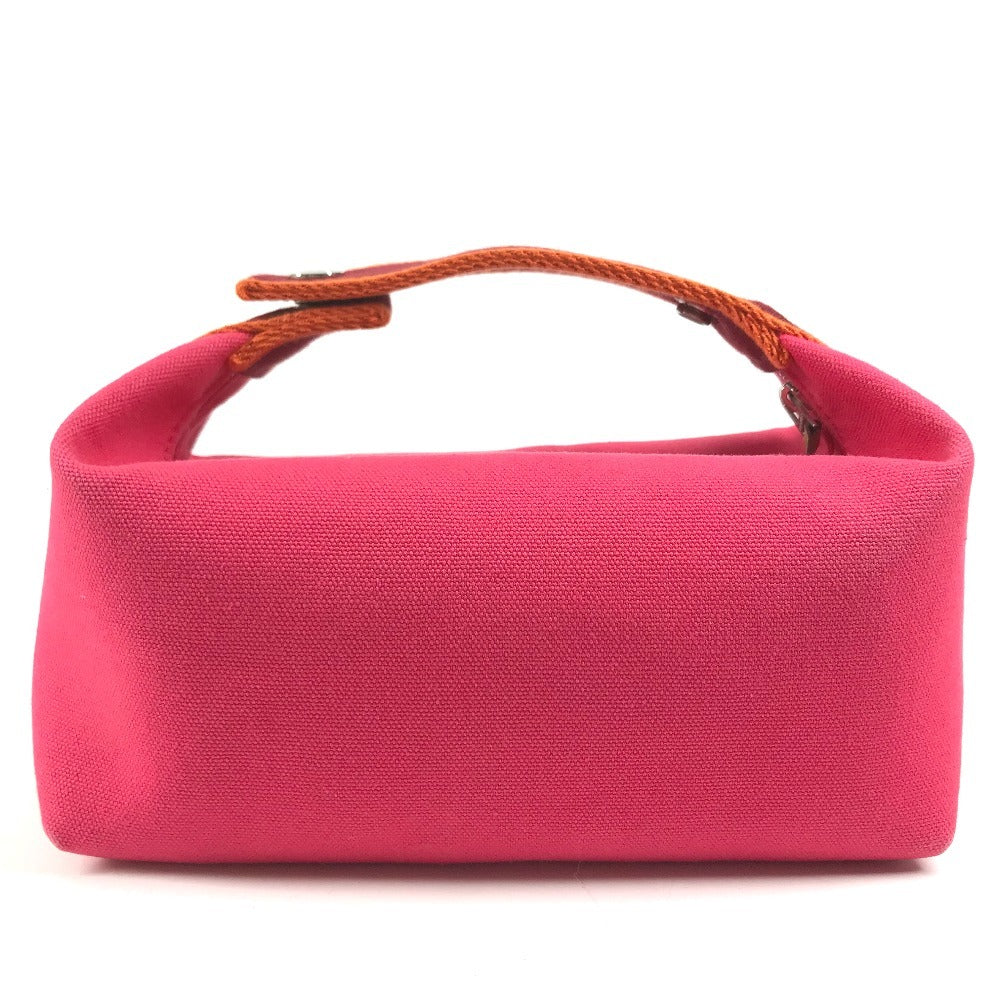 HERMES BRIDE A Black PM BRIDE A Black PM bag vanity bag Hand Bag Canvas hibiscus pink Used