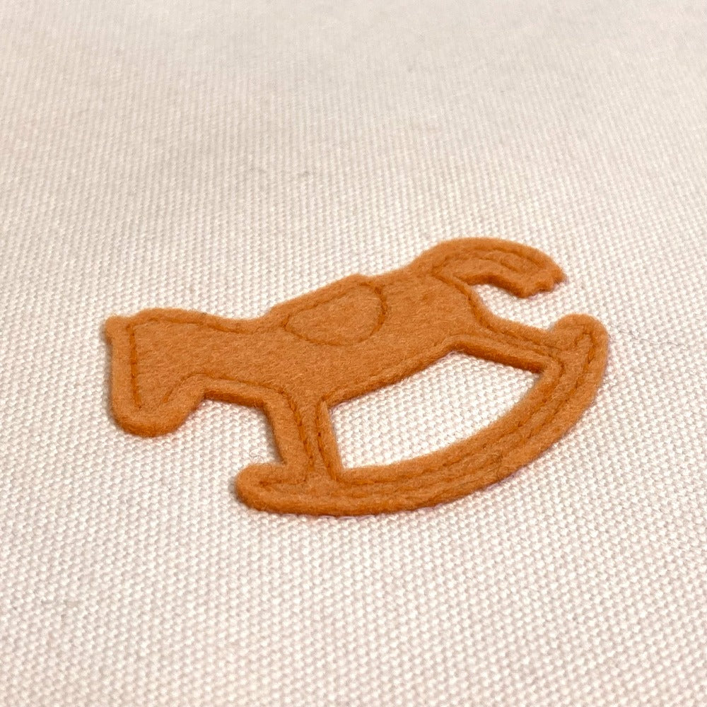 HERMES ベビー アダダドットGM 小物入れ フラットポーチ マルチポーチ ポーチ コットン レディース ピンク