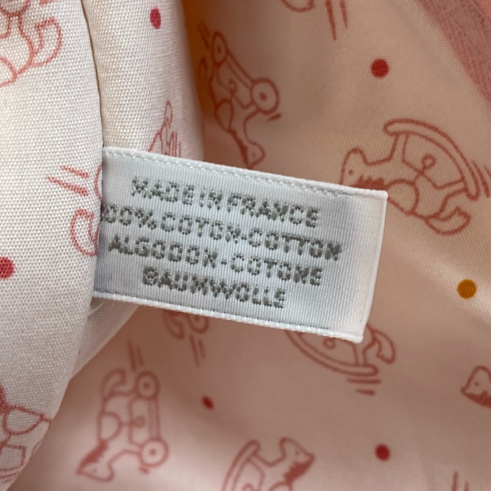 HERMES ベビー アダダドットGM 小物入れ フラットポーチ マルチポーチ ポーチ コットン レディース ピンク