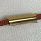 HERMES Mon Petit Kelly PM Accessory Necklace Leather Women's Brown
