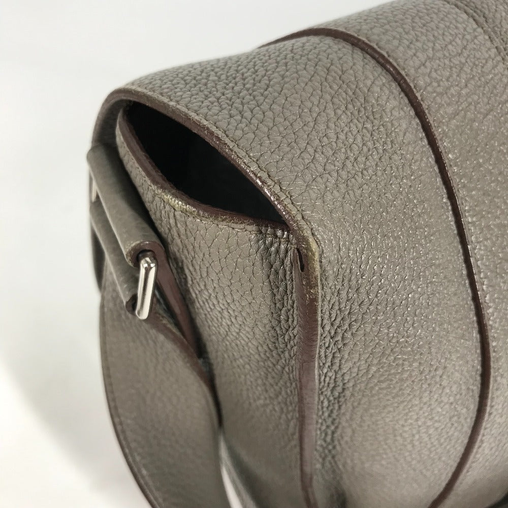 HERMES 斜め掛け カバン サックアルフレッド 35 メッセンジャーバッグ ショルダーバッグ トリヨンクレマンス メンズ グレー