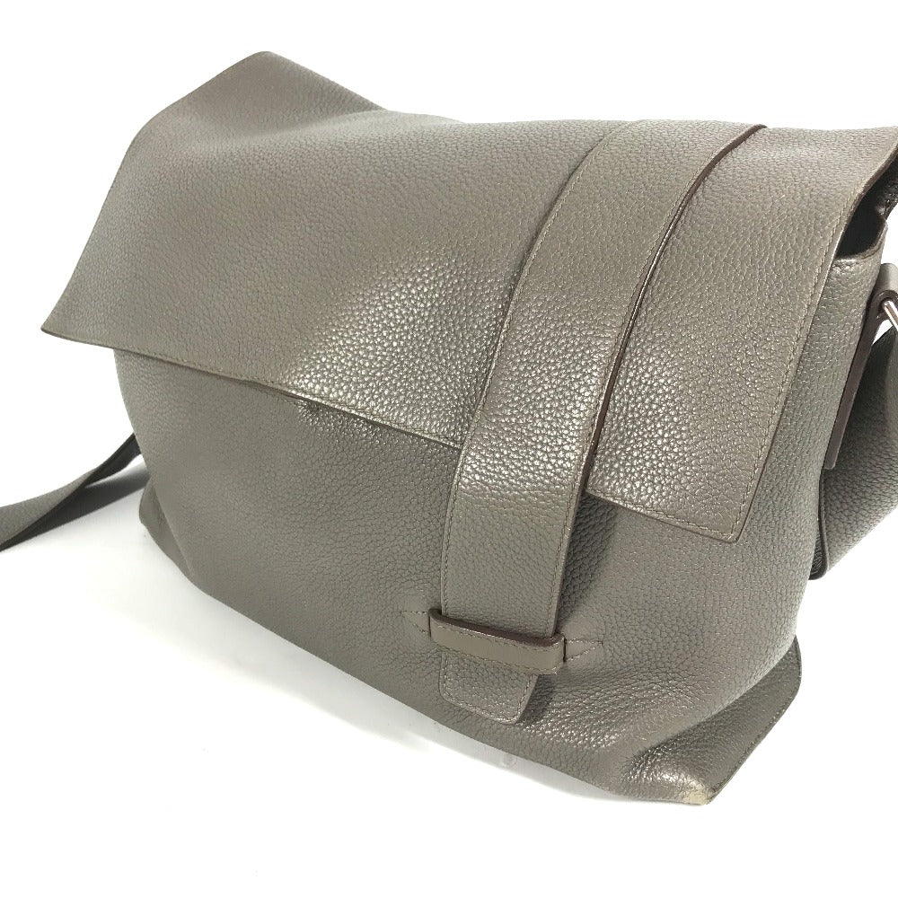 HERMES 斜め掛け カバン サックアルフレッド 35 メッセンジャーバッグ ショルダーバッグ トリヨンクレマンス メンズ グレー