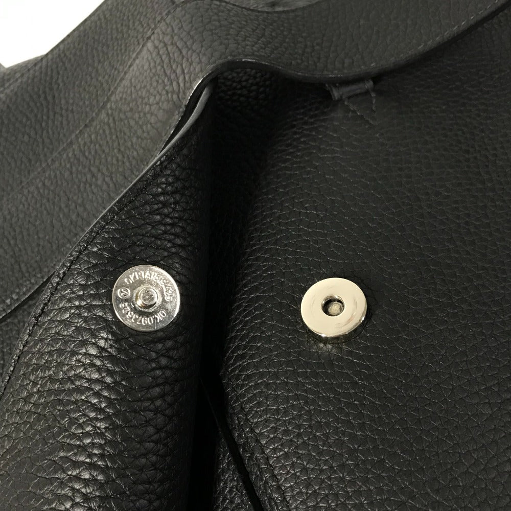 HERMES 斜め掛け カバン サックアルフレッド 35 メッセンジャーバッグ ショルダーバッグ トリヨンクレマンス メンズ ブラック