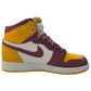 NIKE 575441-706 エア ジョーダン 1 レトロ HIGH OG GS 靴 シューズ ハイカット スニーカー 化学繊維/合成皮革 レディース イエロー