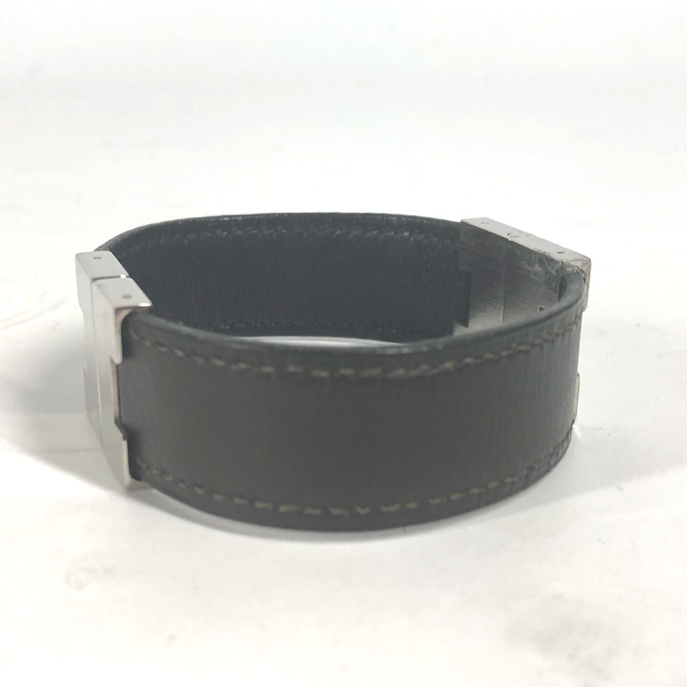 HERMES ルーリー Hロゴ アクセサリー ブレスレット レザー レディース ブラック - brandshop-reference