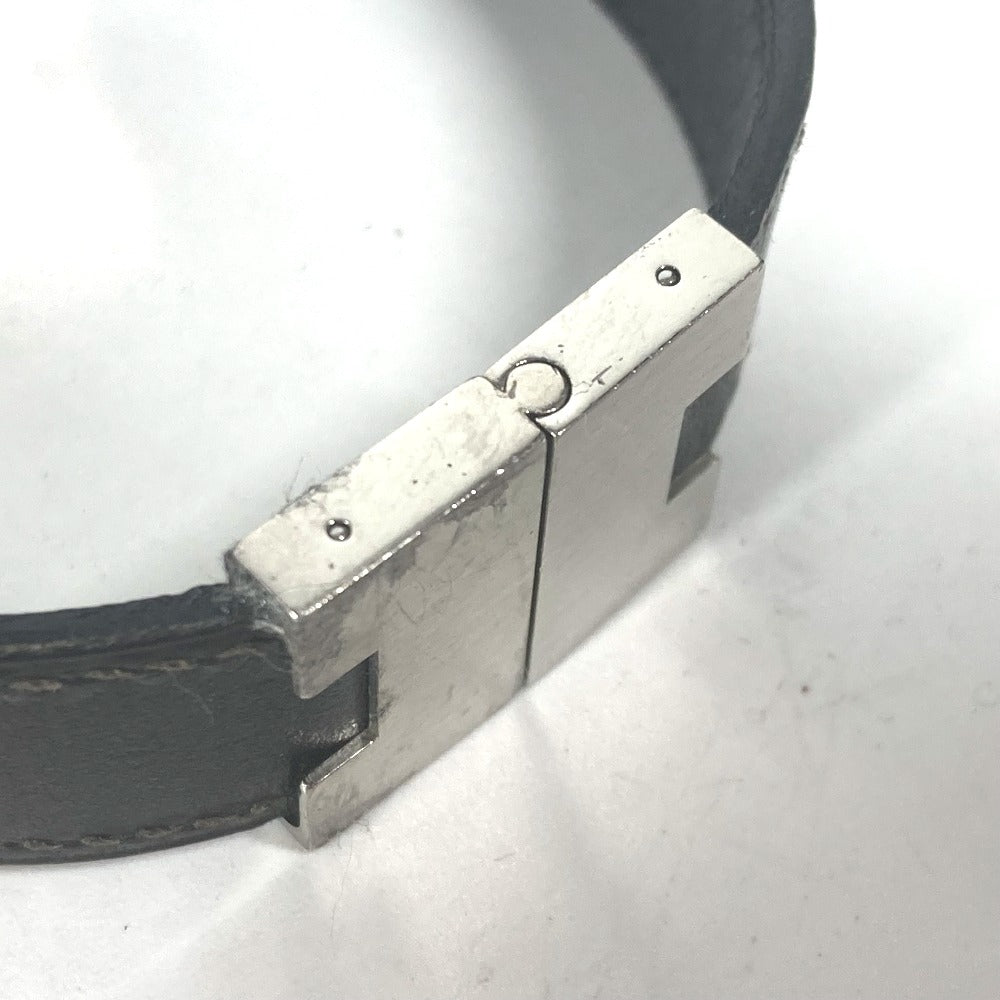 HERMES ルーリー Hロゴ アクセサリー ブレスレット レザー レディース ブラック - brandshop-reference
