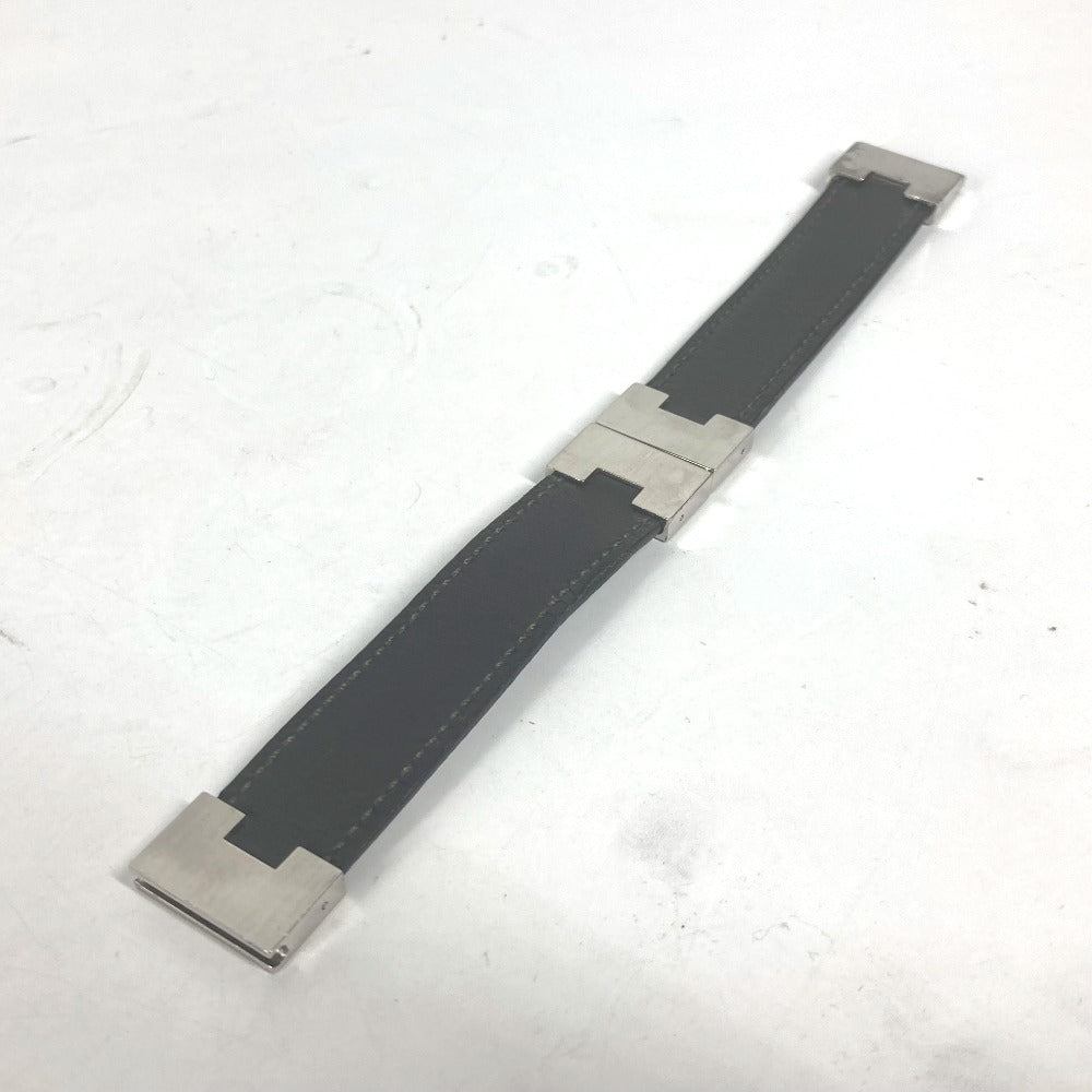 HERMES ルーリー Hロゴ アクセサリー ブレスレット レザー レディース ブラック - brandshop-reference