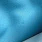 HERMES システム手帳 アジェンダ グローブトロッター ステーショナリー 2つ折り 手帳カバー レザー ユニセックス ブルージーン ブルー