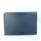 HERMES L-shaped zipper closure for tablets and laptops, clutch bag, leather, men's, gray