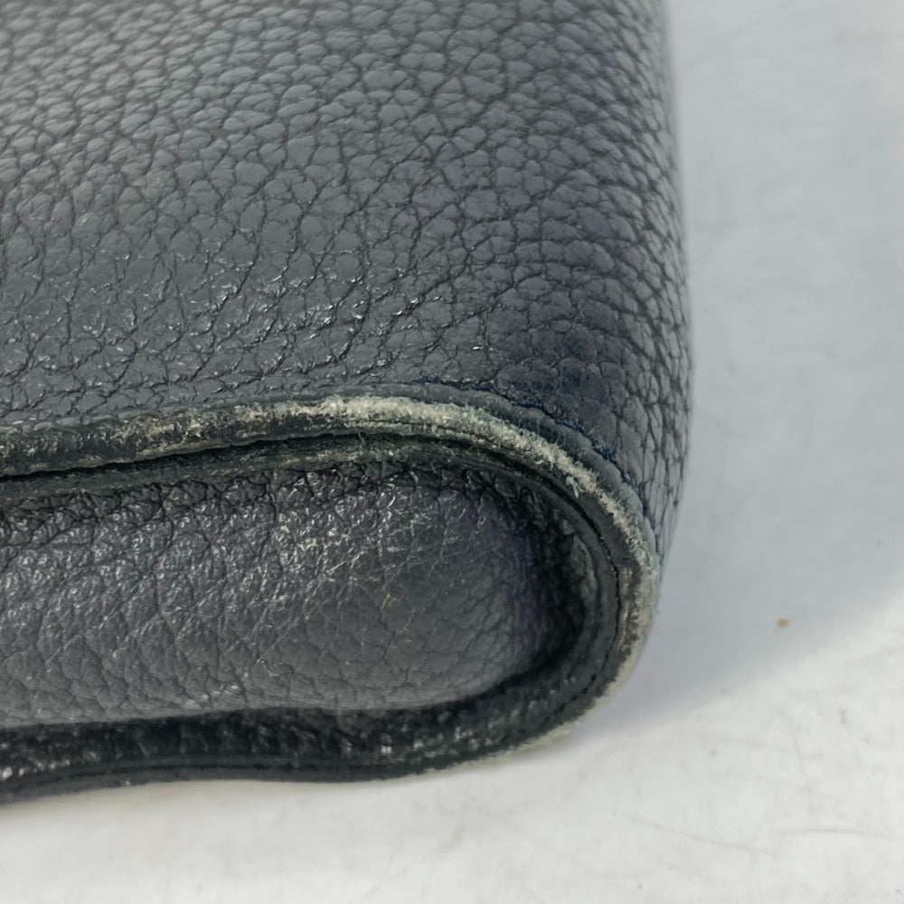 HERMES L-shaped zipper closure for tablets and laptops, clutch bag, leather, men's, gray