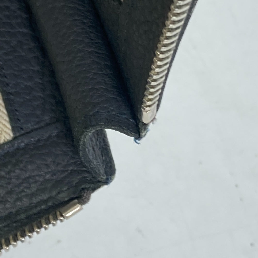 HERMES L-shaped zipper closure for tablets and laptops, clutch bag, leather, men's, gray