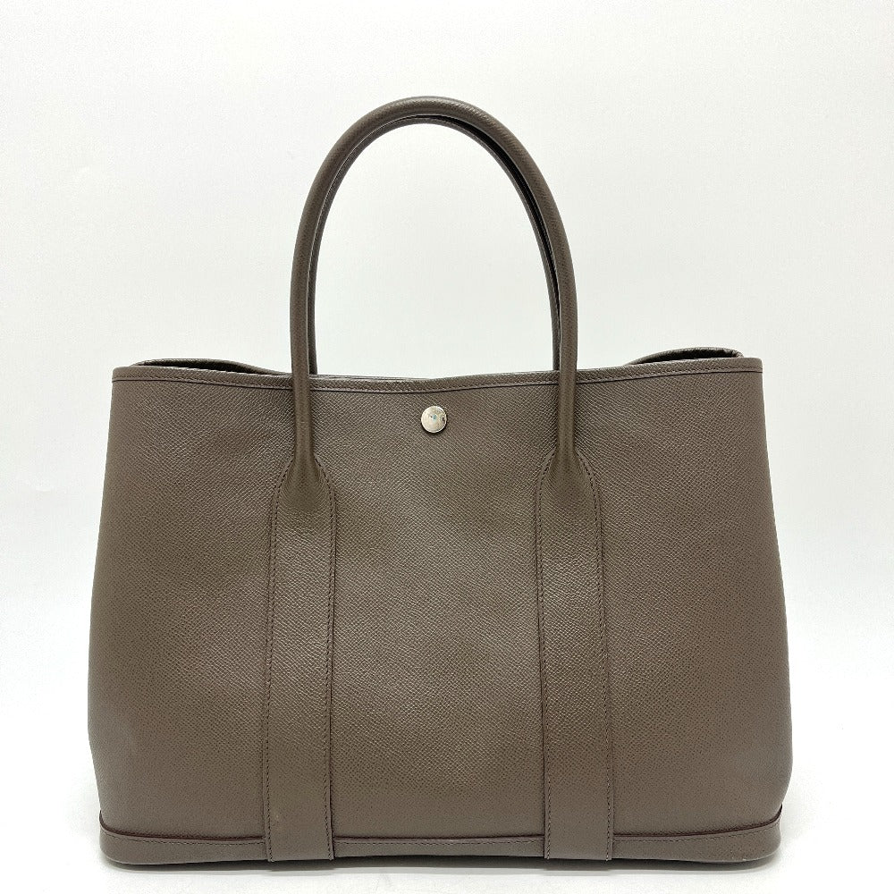 HERMES ガーデンパーティ36 ガーデンパーティ 36 カバン バッグ ハンドバッグ トートバッグ ヴォーエプソン レディース グリ・エタン グレー