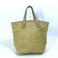 HERMES Kaba Chennai PM Handbag, Studded Leather Tote Bag, Women's, Yellow