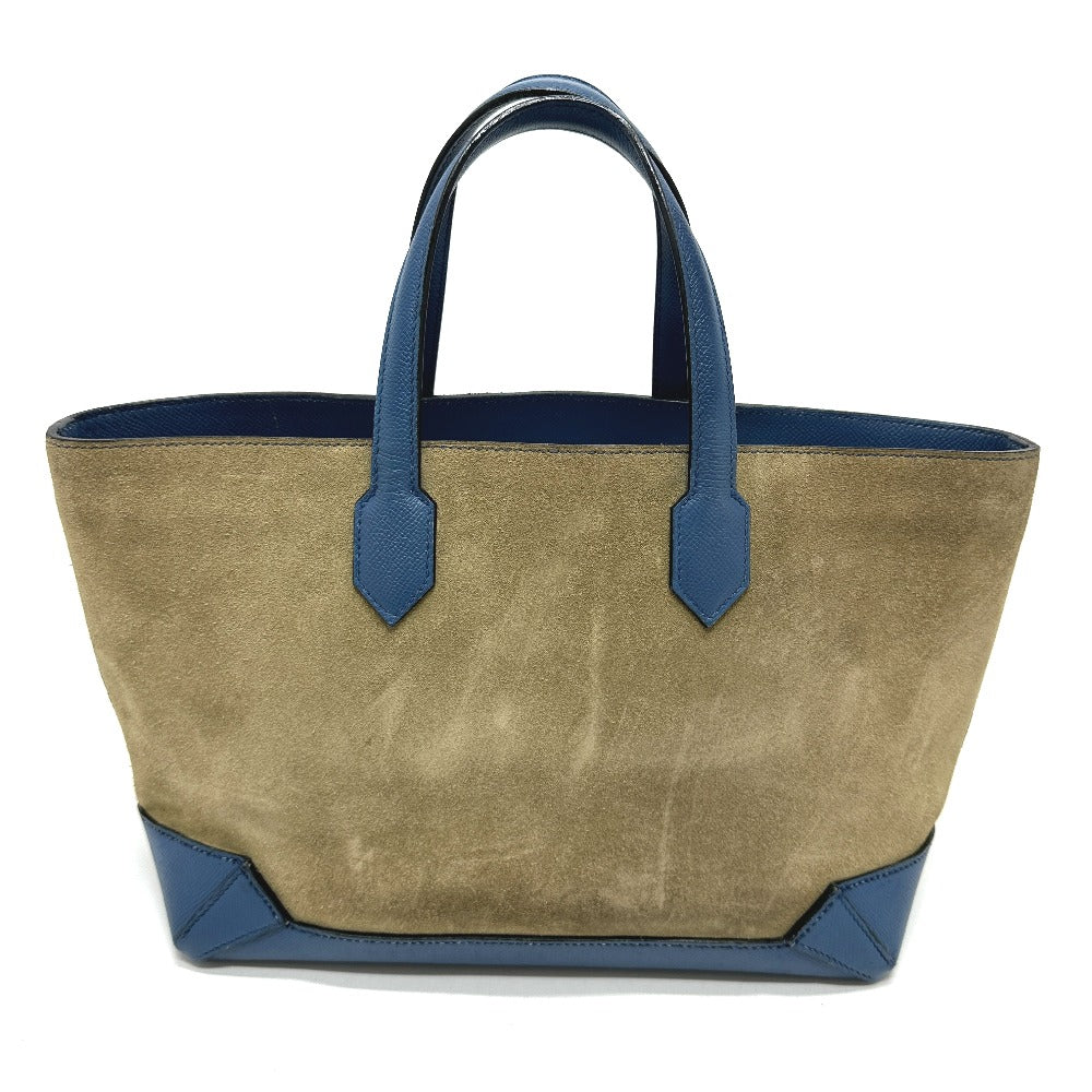 HERMES マキシボックスカバ30 ハンドバッグ カバン ショルダーバッグ トートバッグ エプソン レディース グリスカイユ×ブルーアガット ブルー