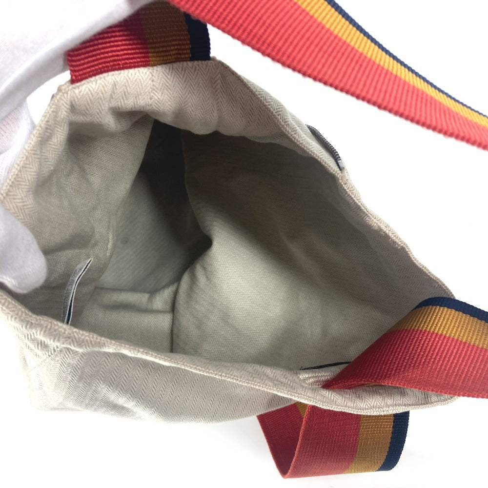 HERMES Cavalier Rocabar shoulder bag, canvas, women's, beige
