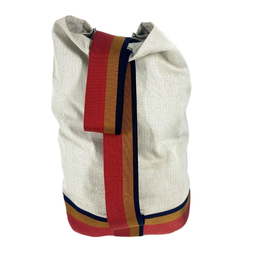 HERMES Cavalier Rocabar shoulder bag, canvas, women's, beige