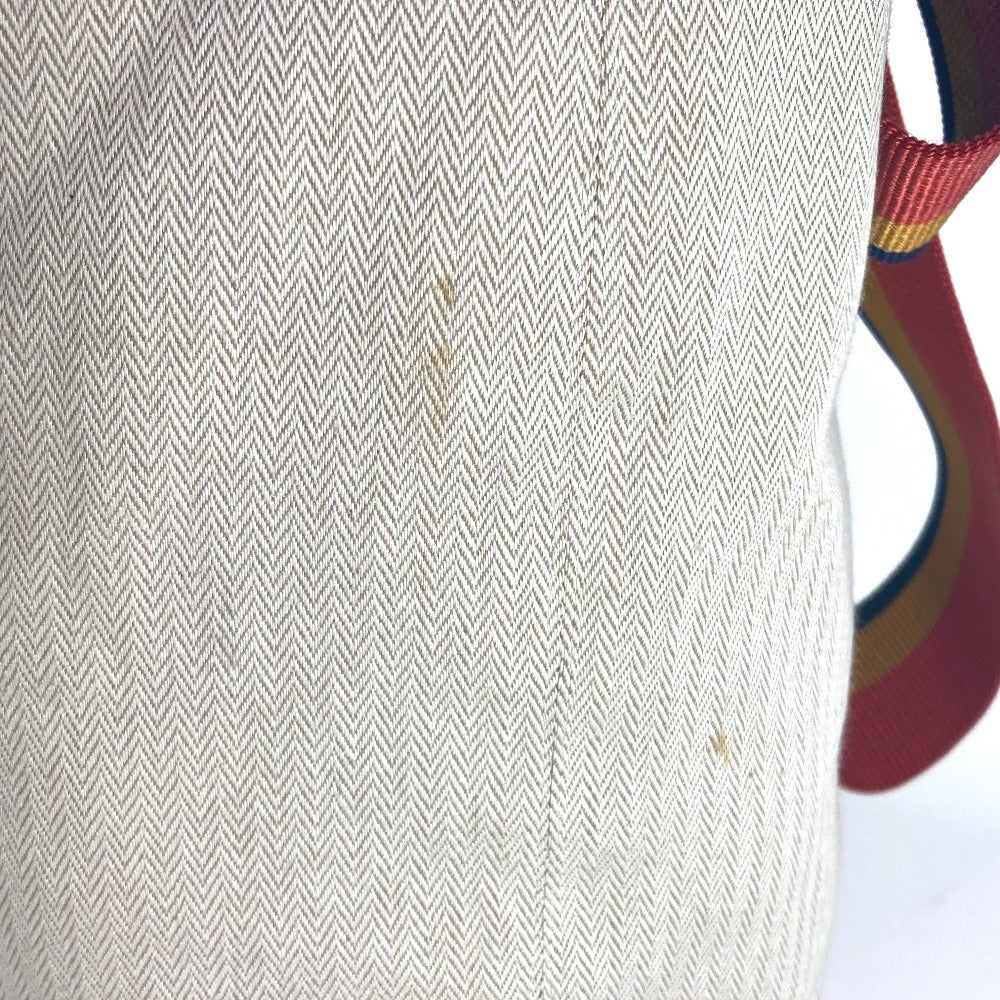 HERMES Cavalier Rocabar shoulder bag, canvas, women's, beige