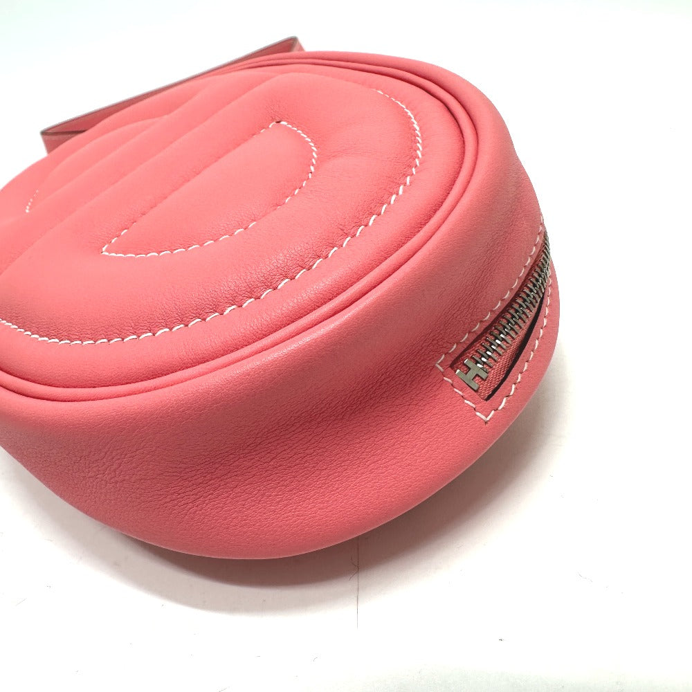HERMES In the Loop Verso Shoulder/Waist Bag in Lambskin Rose Confetti Pink