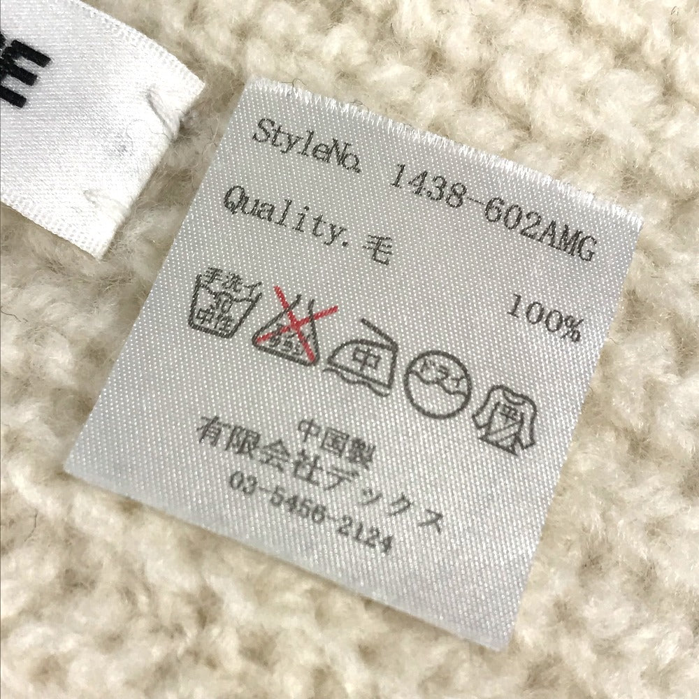 COMMONWARE ニット スヌード マフラー ウール レディース ホワイト