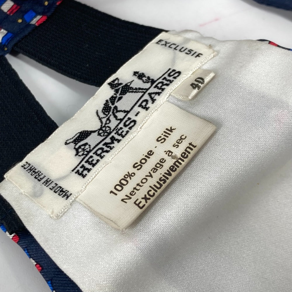 HERMES アクセサリー カマーバンド ズボン用ベルト ベルト シルク レディース ブルー