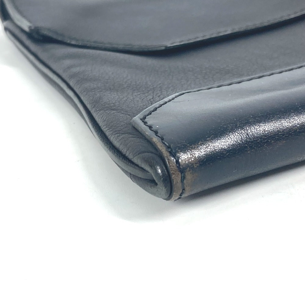 HERMES シティスライド ポーチ カバン クラッチバッグ レザー メンズ ネイビー