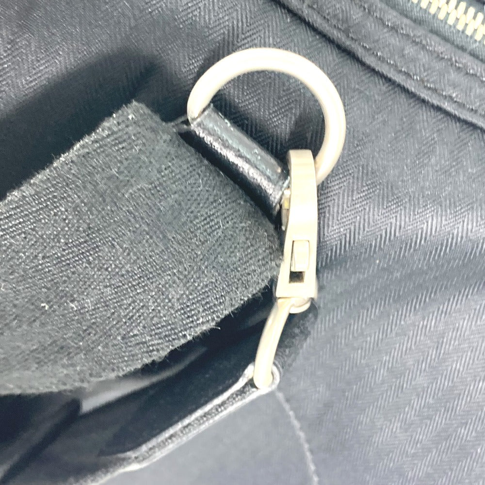 HERMES Dog Carrier, Dog Sack, Cyan Bag, Pet Carrier, Boston Bag, Shoulder Bag, Canvas/Leather, Unisex, Black