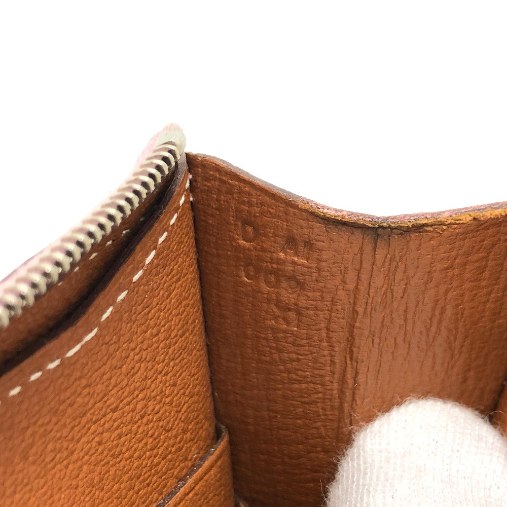 HERMES リミックス コンバイン デュオ 長財布 エプソン レディース モーヴシルベストル×ライム ピンク