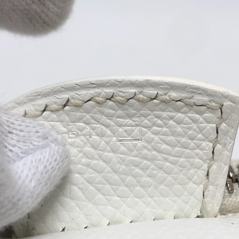 HERMES パリボンベイ27 ハンドバッグ エプソン レディース ホワイト